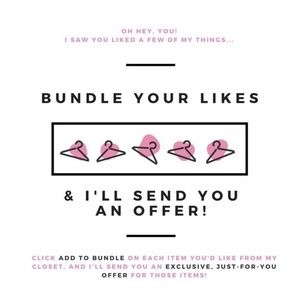 Bundle and save! I’m open to offers!